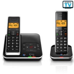 BT Xenon 1500 Cordless Telephone with Answering Machine – Twin Handsets